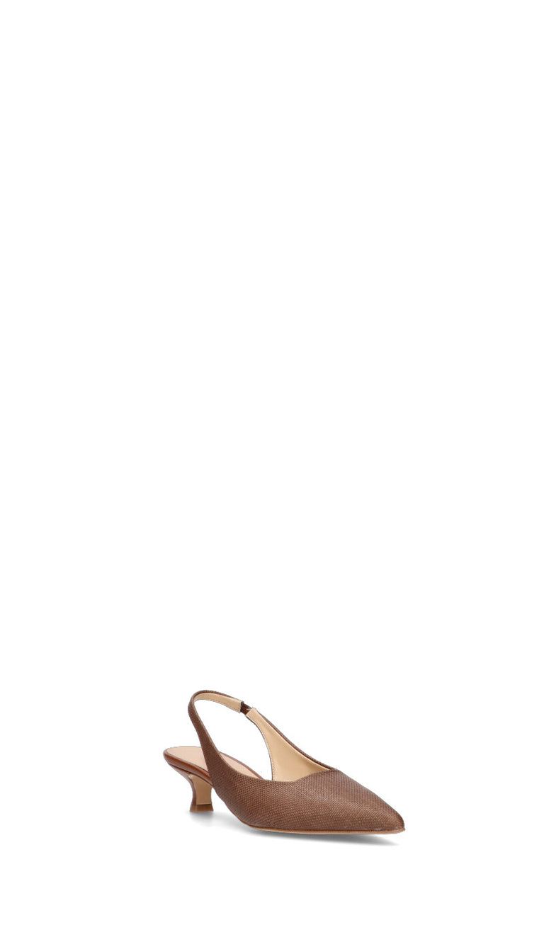 REBECCA VAN DIK Slingback donna marrone