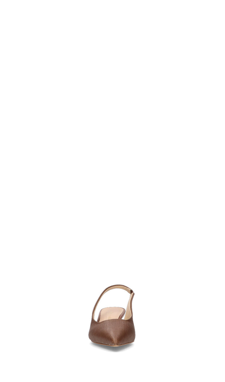 REBECCA VAN DIK Slingback donna marrone