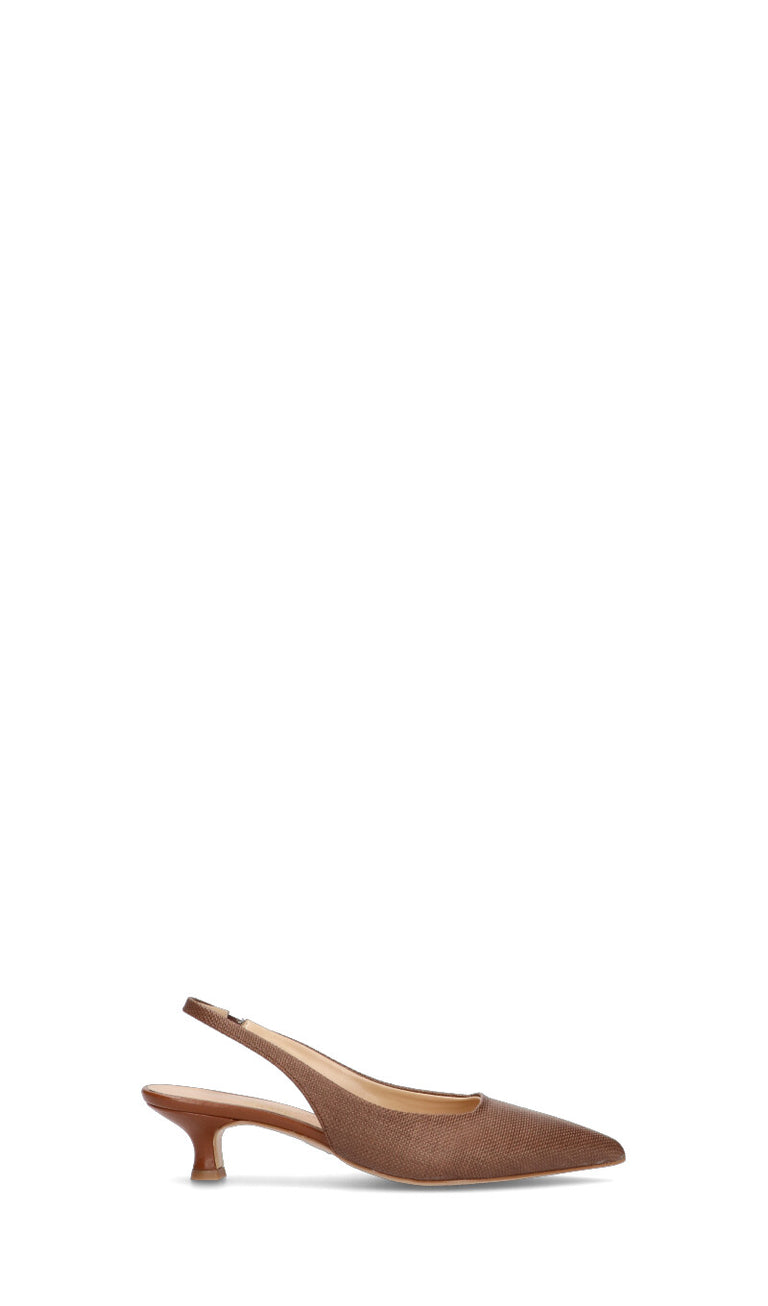 REBECCA VAN DIK Slingback donna marrone