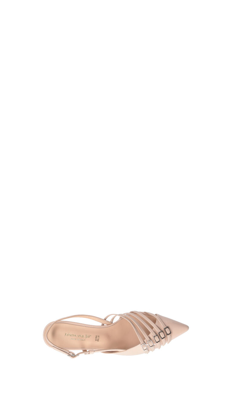 REBECCA VAN DIK Slingback donna nude