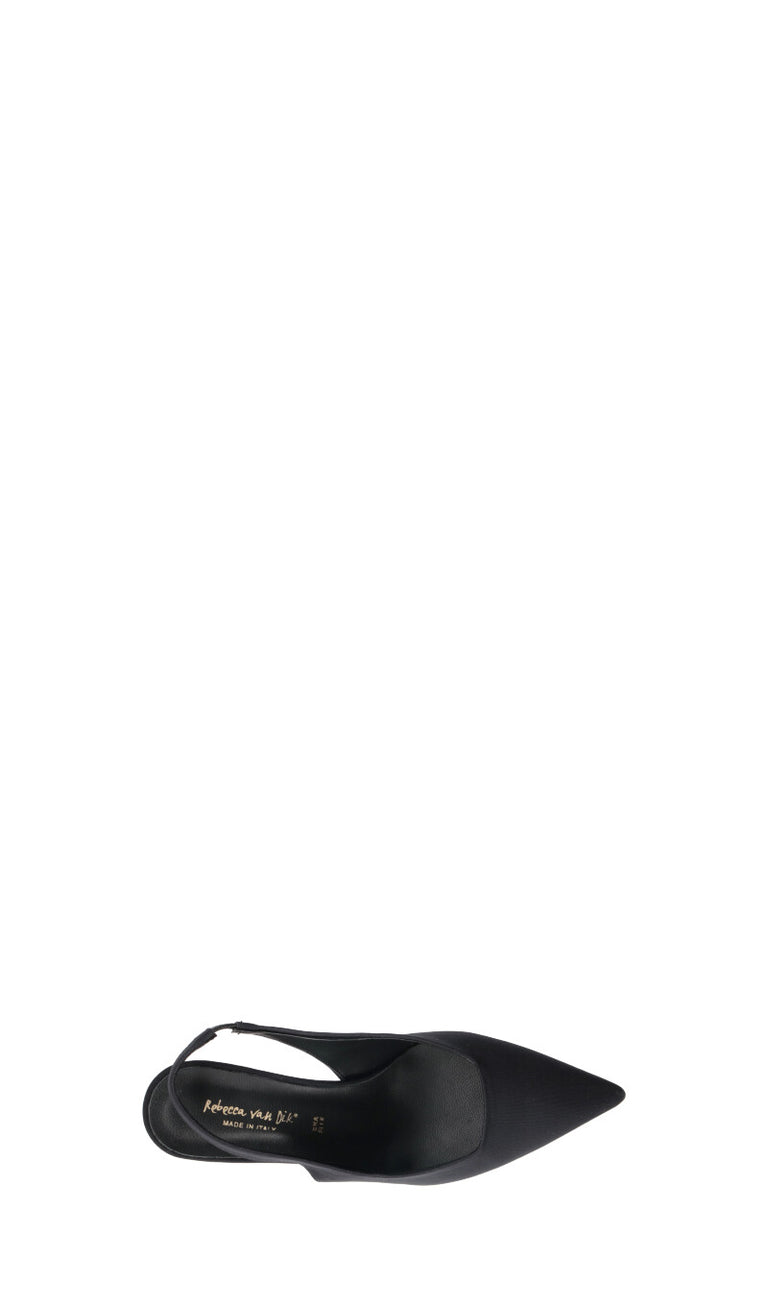REBECCA VAN DIK Slingback donna nera