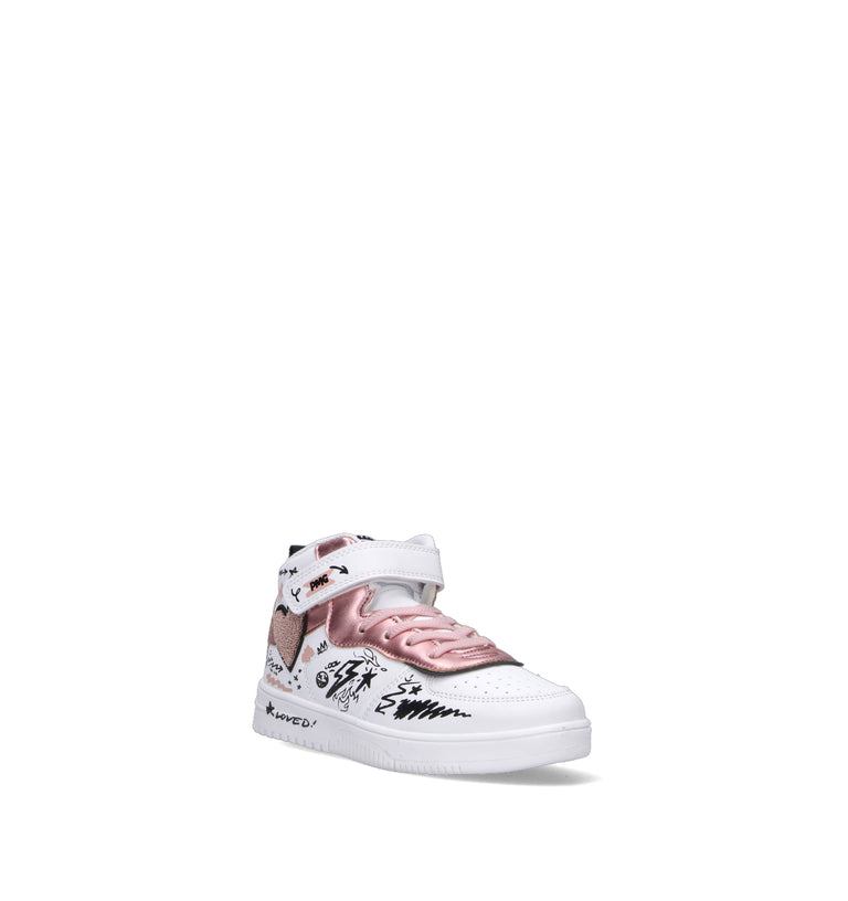 PRIMIGI AVANT Sneaker bimba bianca/rosa