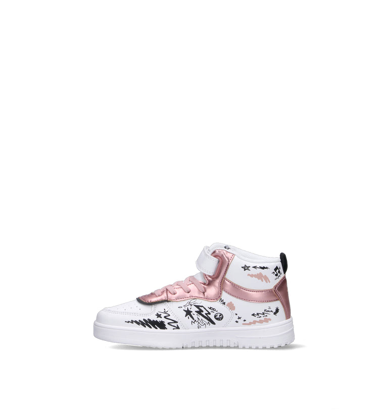 PRIMIGI AVANT Sneaker bimba bianca/rosa