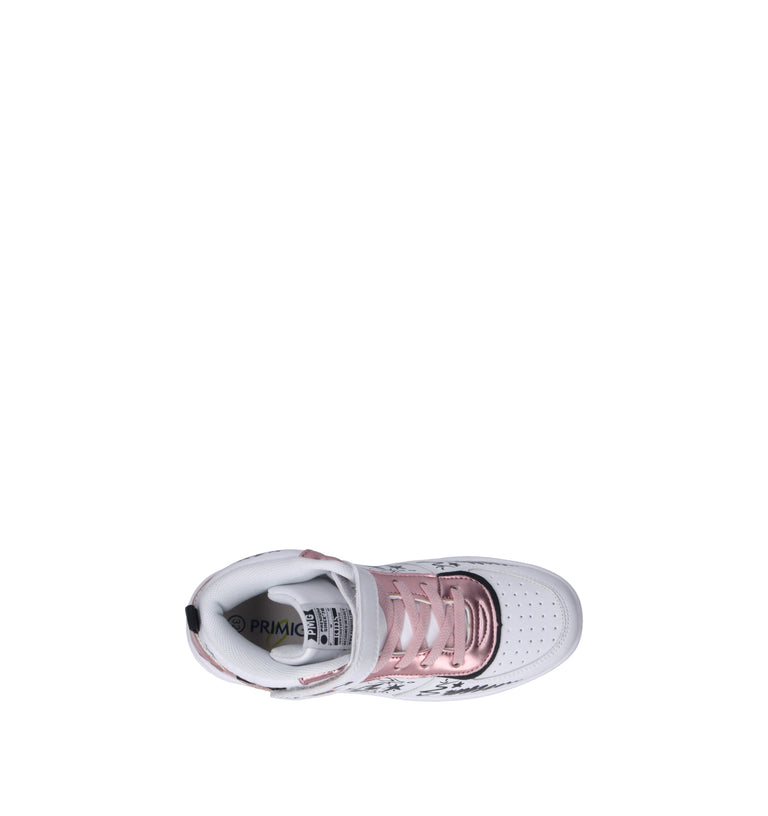 PRIMIGI AVANT Sneaker bimba bianca/rosa