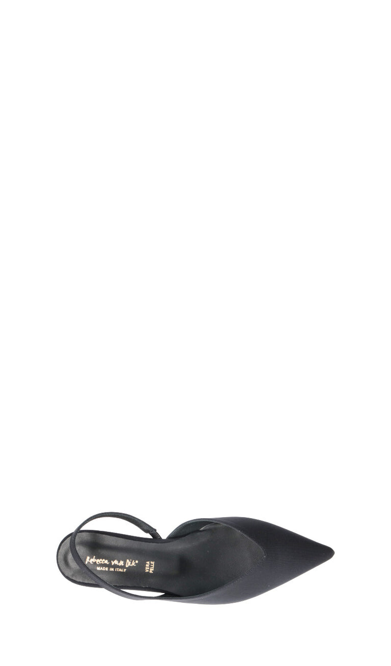 REBECCA VAN DIK Slingback donna nera