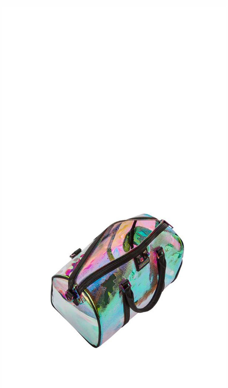 SPRAYGROUND MAGIC CITY MINI DUFFLE Borsa argento