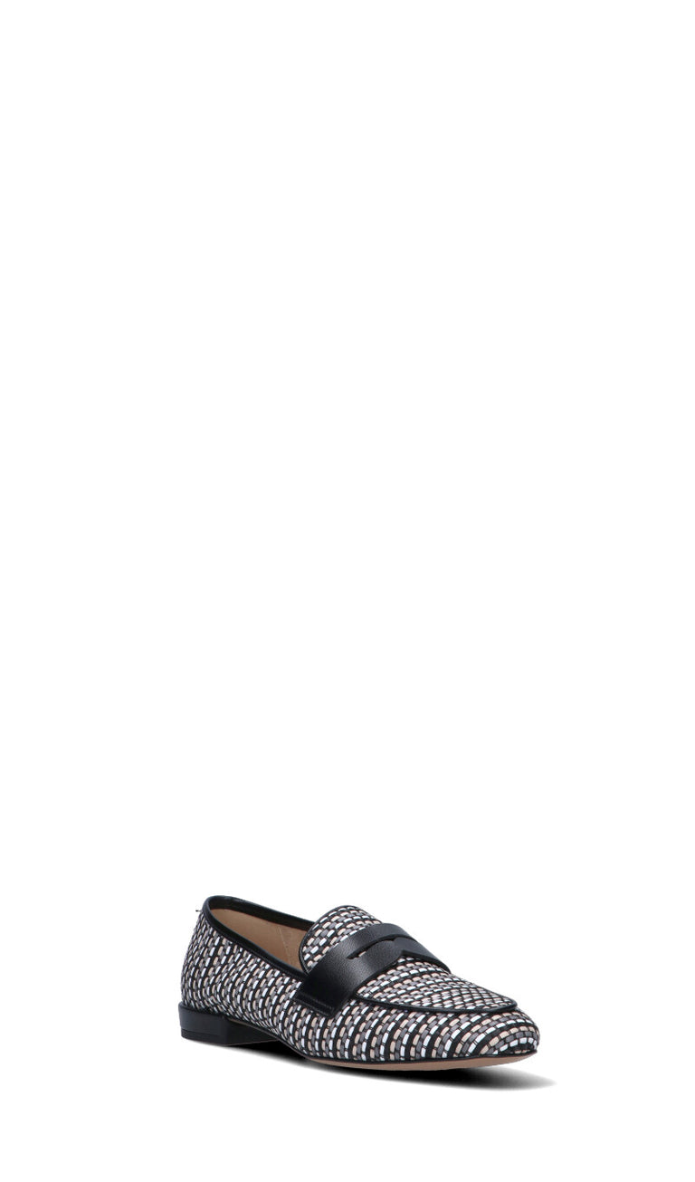 REBECCA VAN DIK Mocassino donna nero in pelle