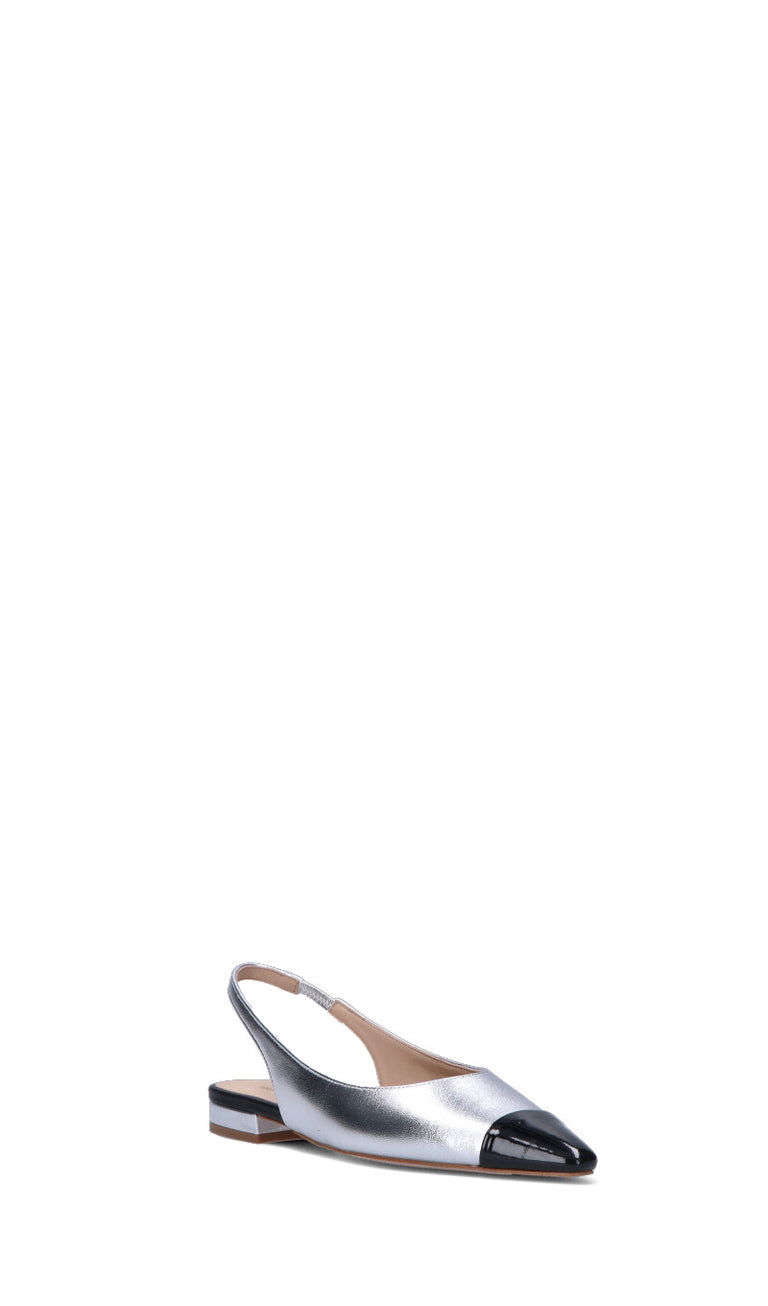FRAU Slingback donna argento in pelle