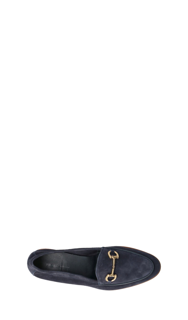 FRAU Mocassino donna blu in suede