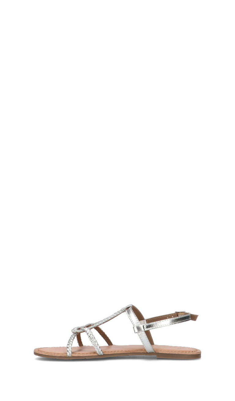 A.ENNIE Sandalo donna argento in pelle