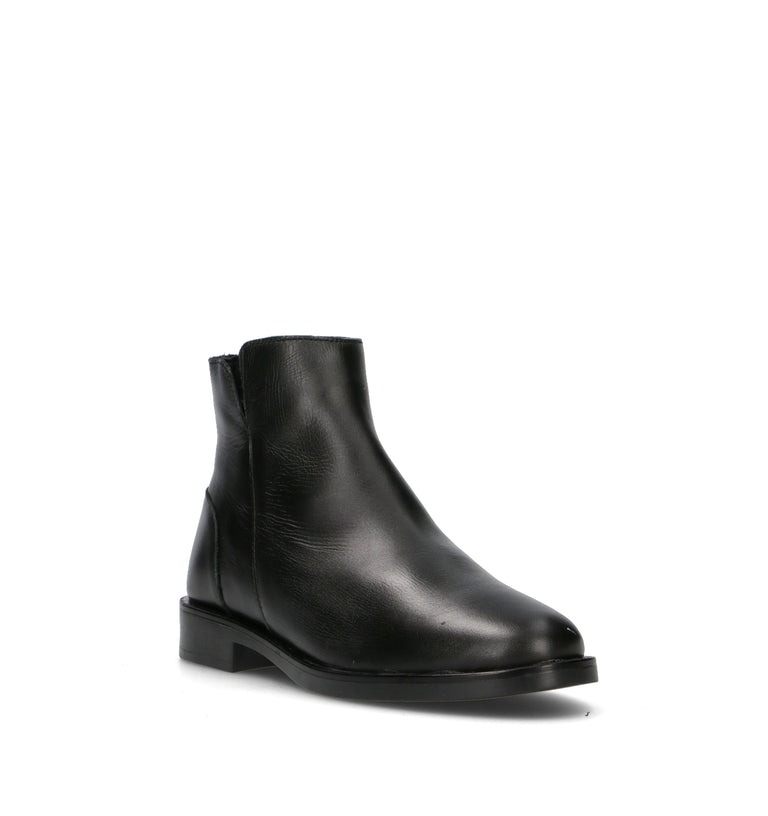 VARIOPINTO Tronchetto donna nero in pelle