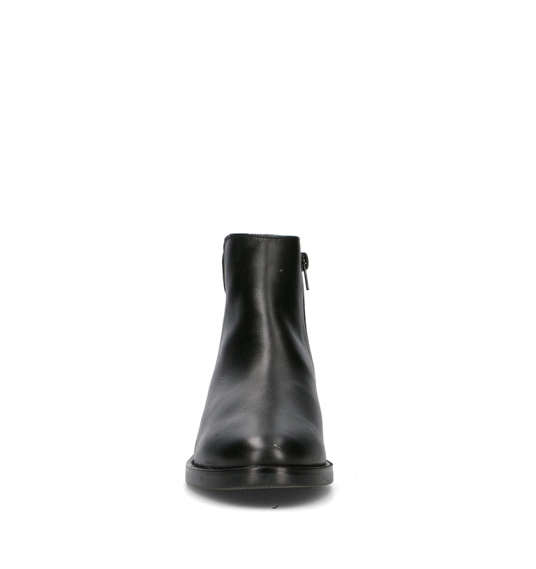 VARIOPINTO Tronchetto donna nero in pelle