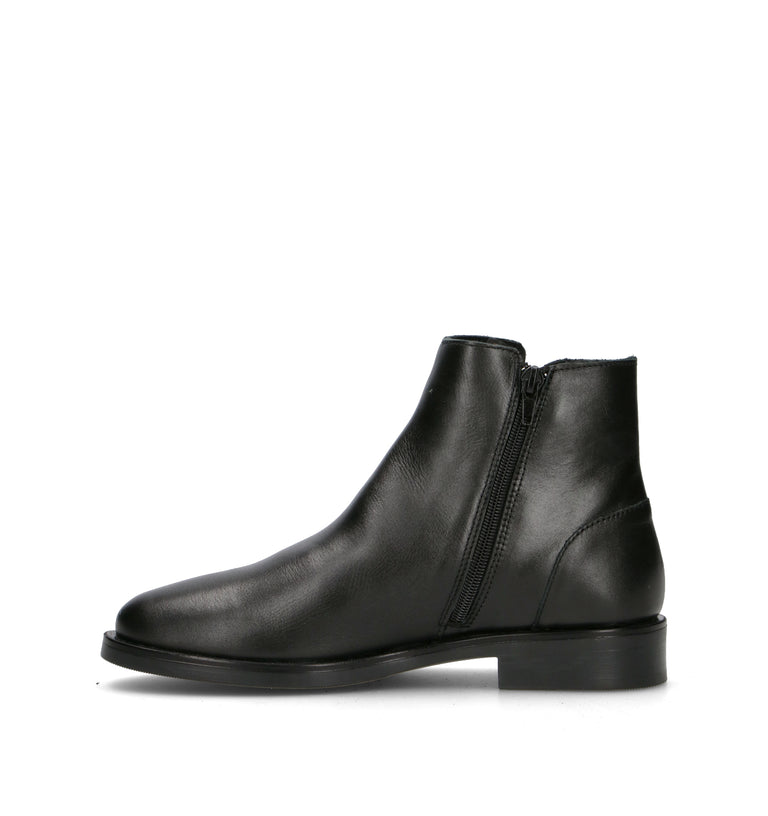VARIOPINTO Tronchetto donna nero in pelle