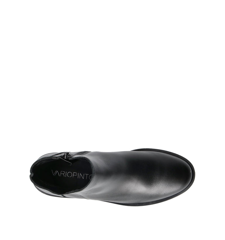 VARIOPINTO Tronchetto donna nero in pelle