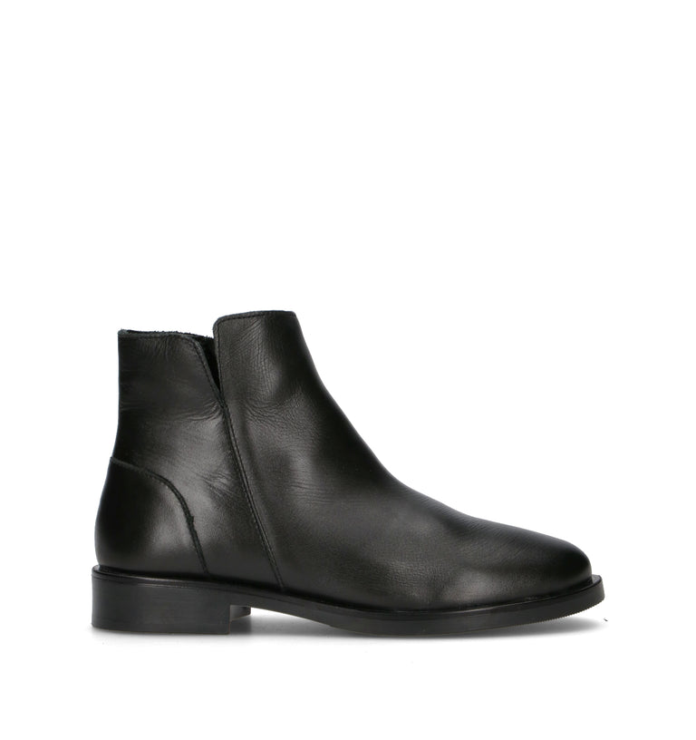 VARIOPINTO Tronchetto donna nero in pelle