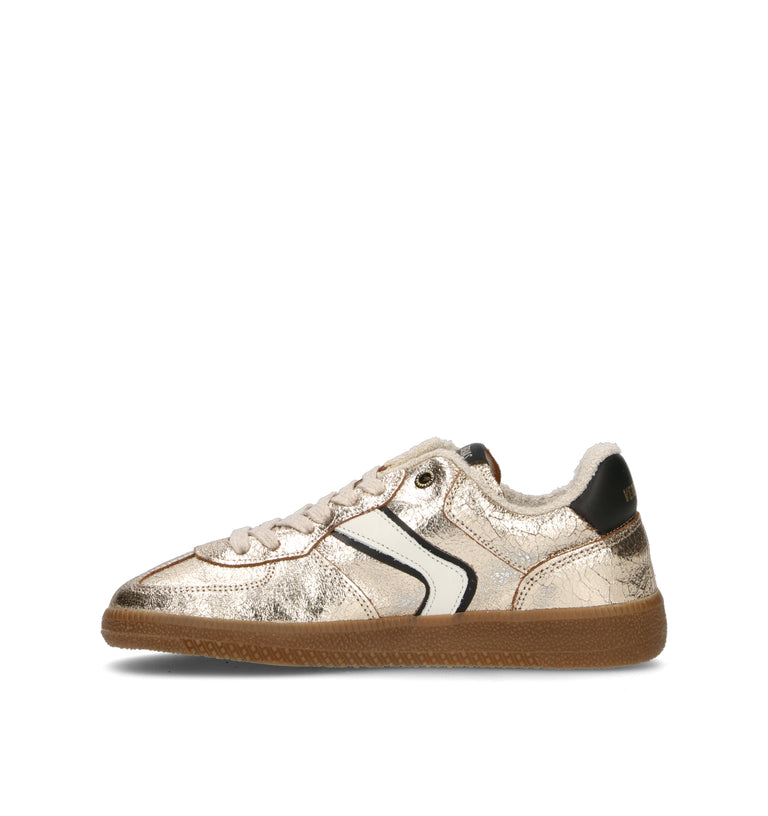 VERBENAS Sneaker donna oro in pelle
