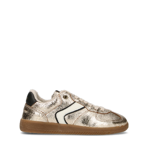 VERBENAS Sneaker donna oro in pelle