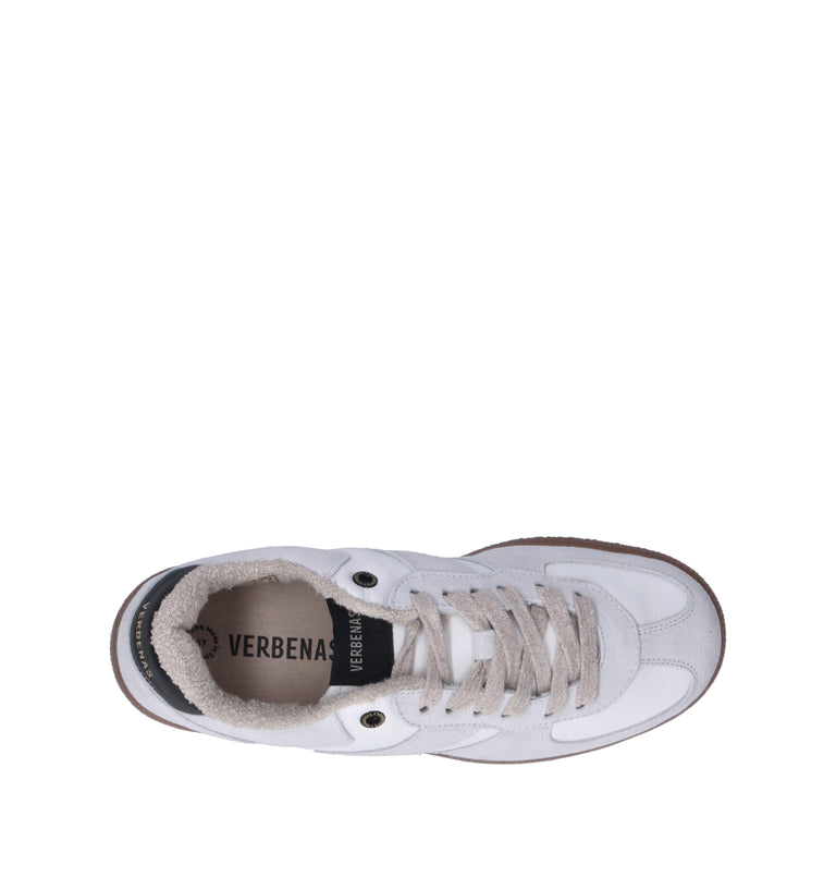 VERBENAS Sneaker donna bianca in pelle