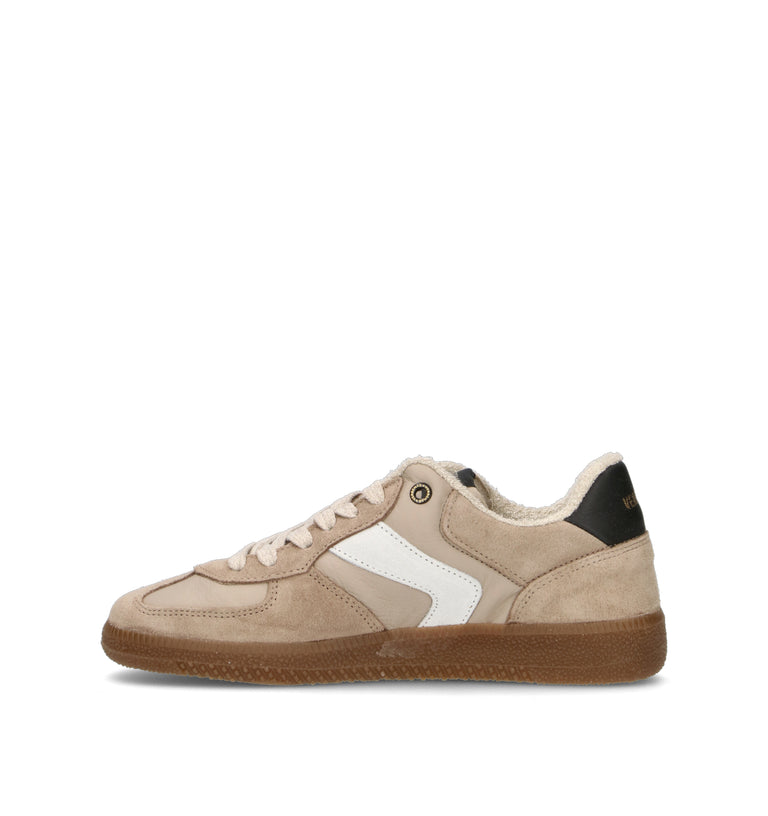 VERBENAS Sneaker donna beige in pelle