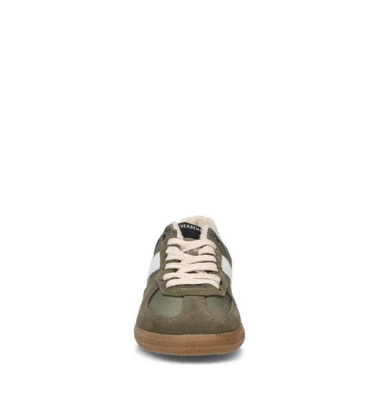 VERBENAS Sneaker donna militare in pelle