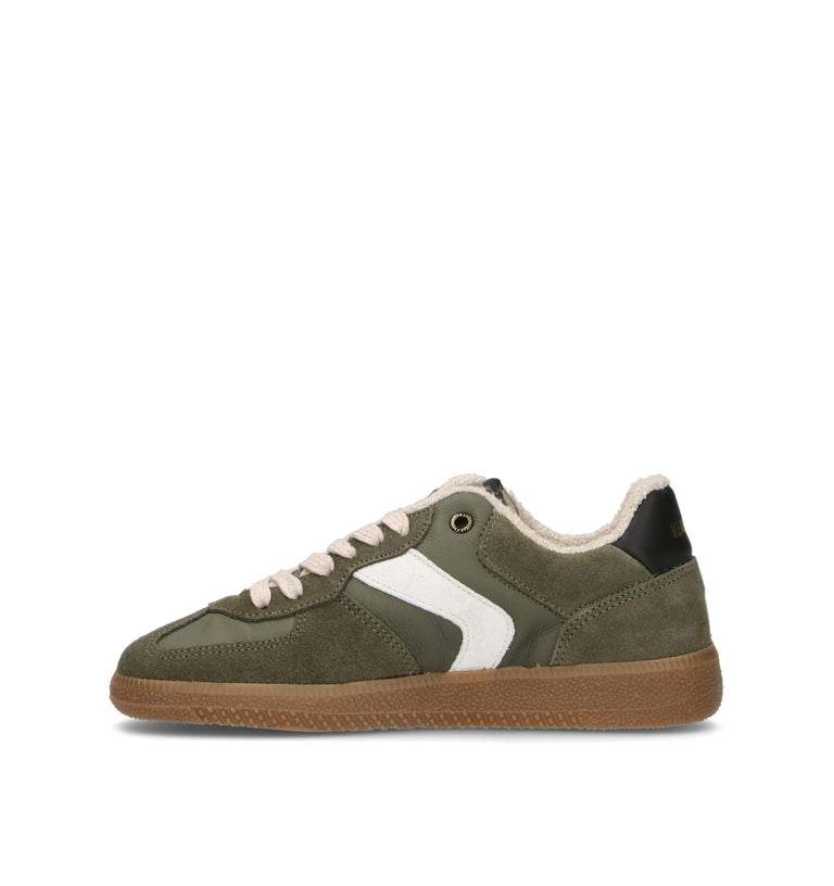 VERBENAS Sneaker donna militare in pelle