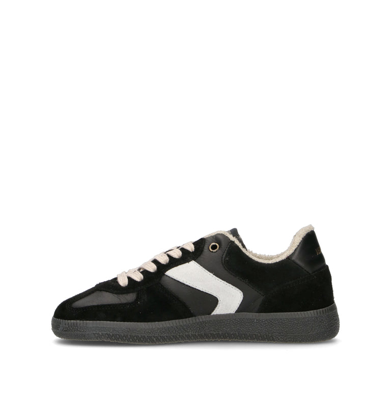 VERBENAS Sneaker donna nera in pelle