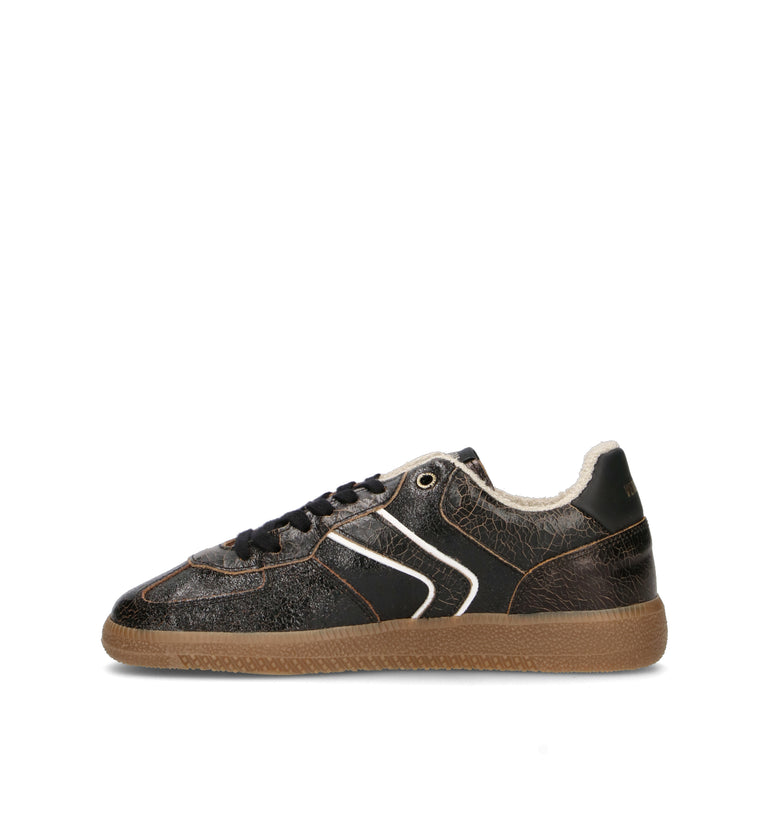 VERBENAS Sneaker donna nera in pelle