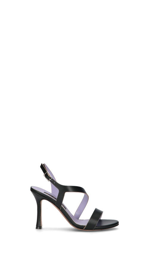 ALBANO Sandalo nero in pelle