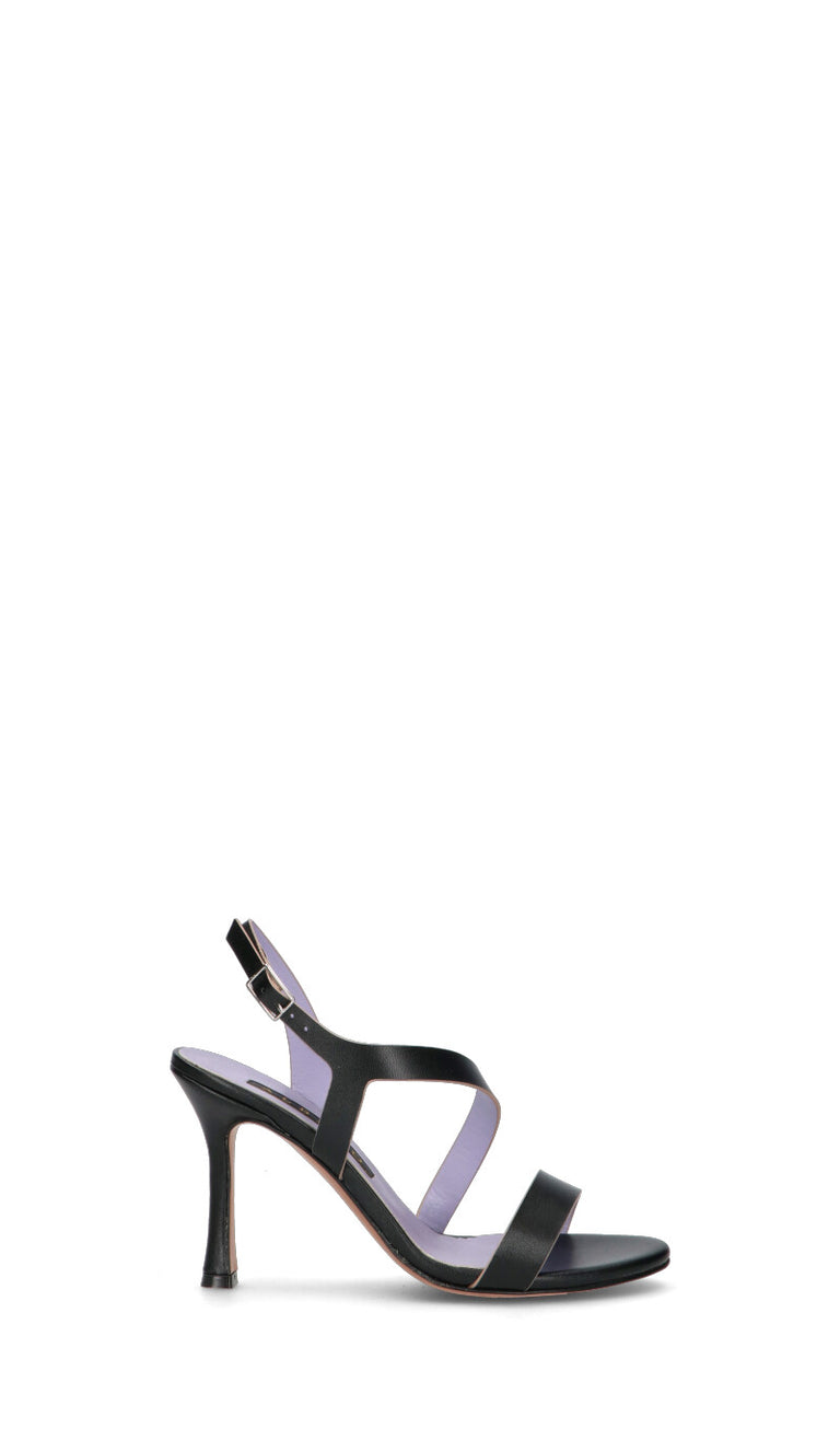 ALBANO Sandalo nero in pelle