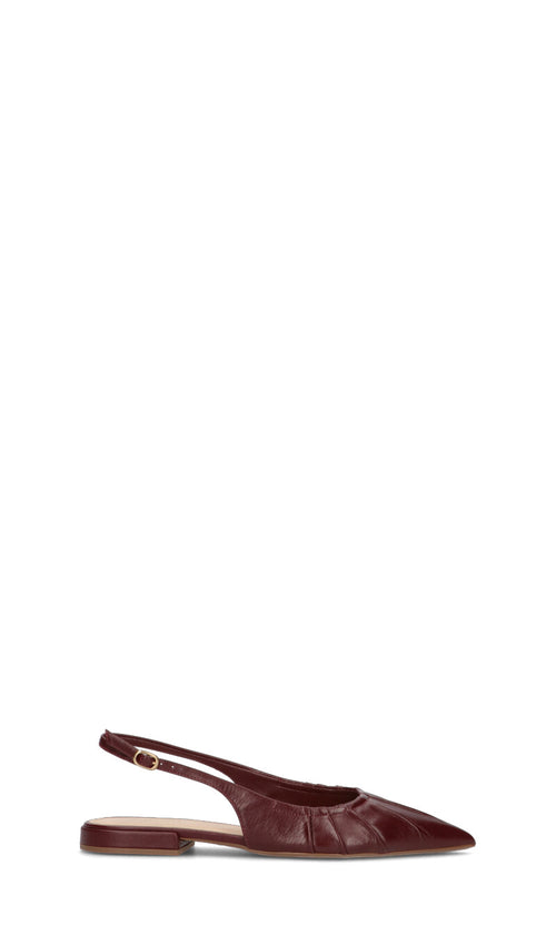 AREZZO Slingback donna bordeaux in pelle