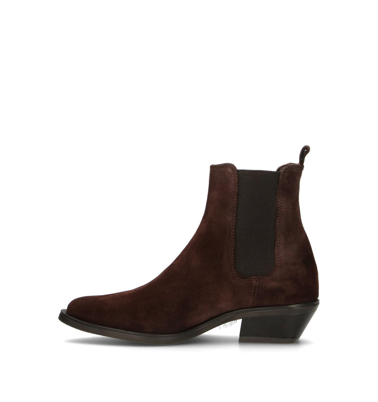 CARMENS Tronchetto donna testa di moro in suede