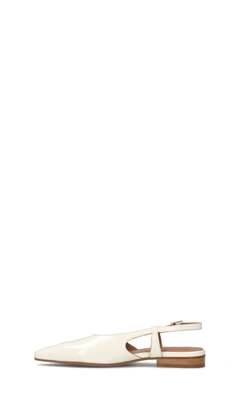 CARMENS Slingback donna bianca in pelle