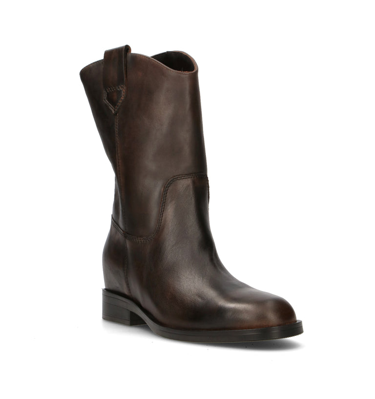 CARMENS Tronchetto donna merrone in pelle