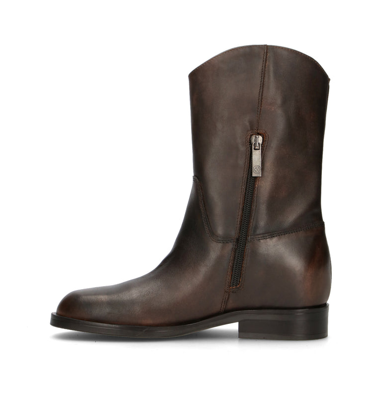 CARMENS Tronchetto donna merrone in pelle