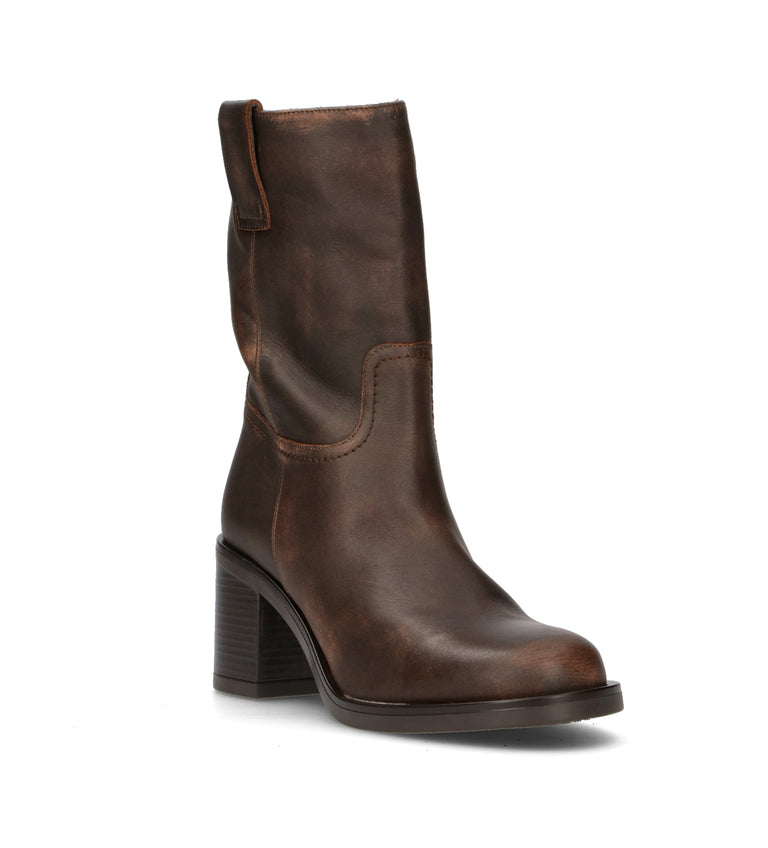 CARMENS Tronchetto donna marrone in pelle