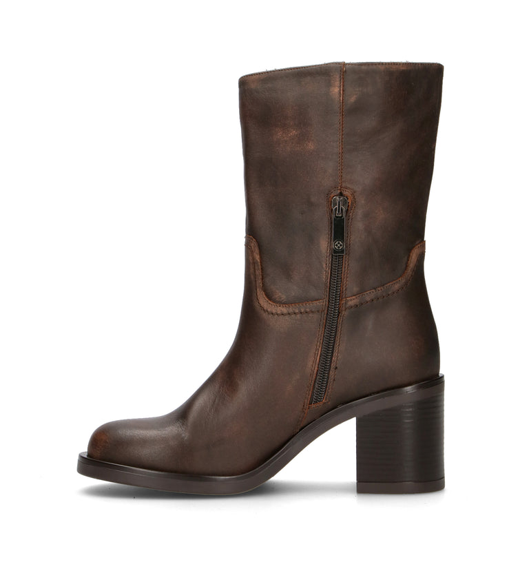 CARMENS Tronchetto donna marrone in pelle