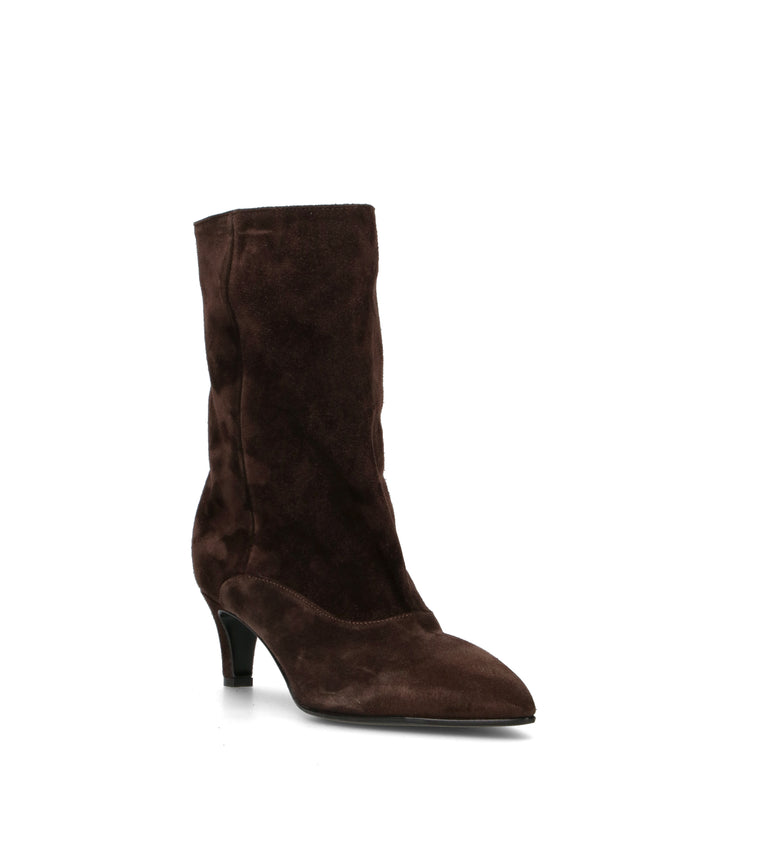 STRATEGIA Tronchetto donna ebano in suede