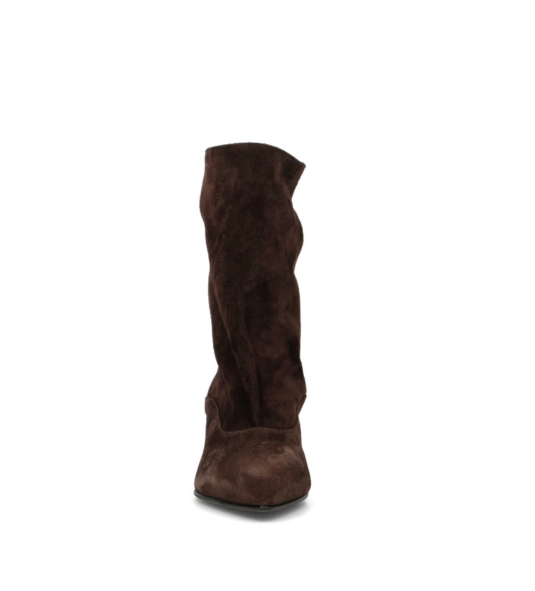 STRATEGIA Tronchetto donna ebano in suede