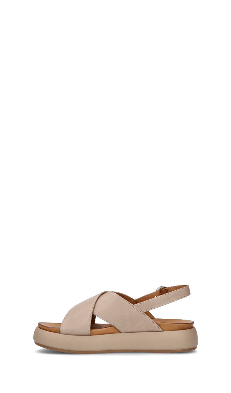 INUOVO Sandalo donna taupe in pelle