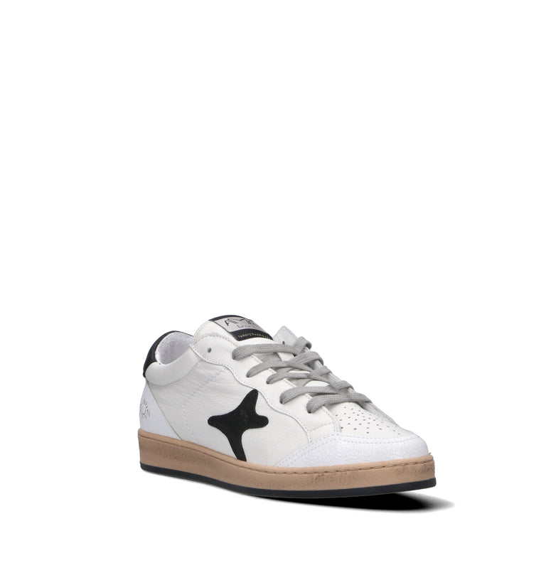 AMA-BRAND Sneaker uomo bianca/nera in pelle