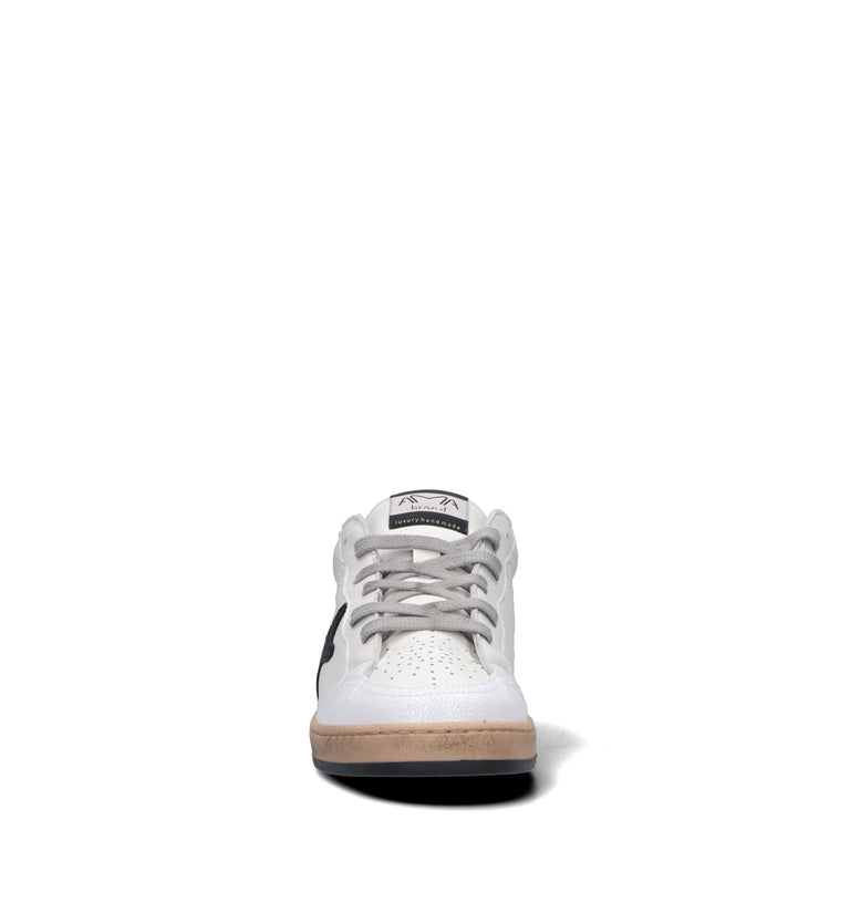 AMA-BRAND Sneaker uomo bianca/nera in pelle