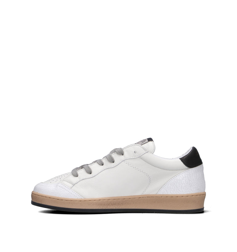 AMA-BRAND Sneaker uomo bianca/nera in pelle