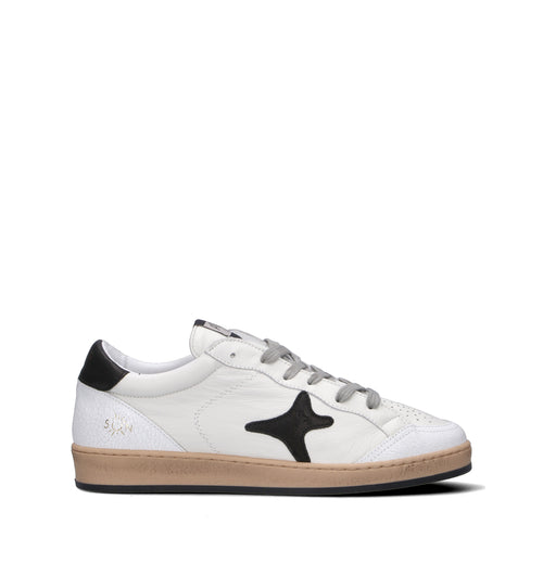 AMA-BRAND Sneaker uomo bianca/nera in pelle