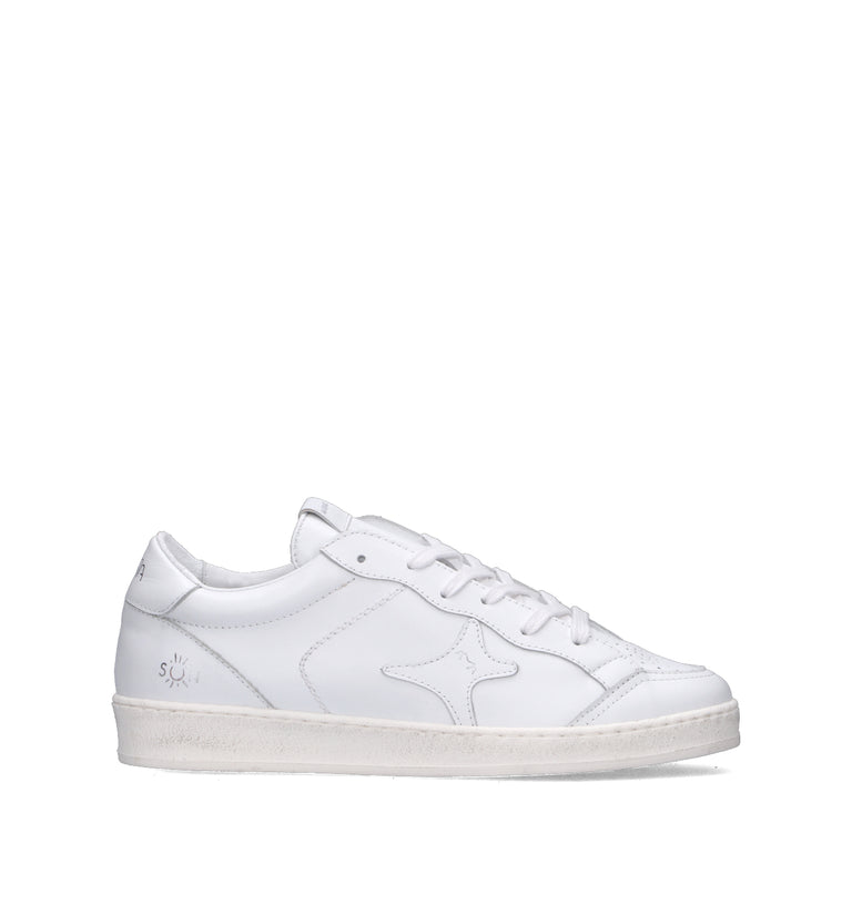 AMA-BRAND Sneaker uomo bianca in pelle