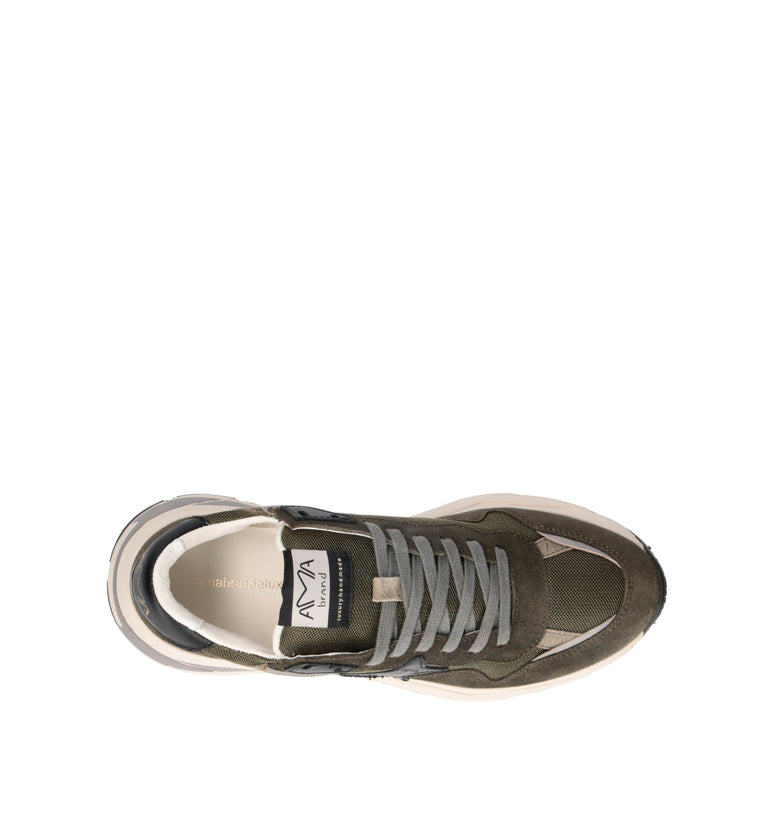 AMA-BRAND Sneaker uomo militare
