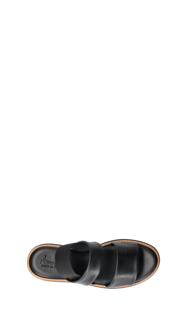 A.ENNIE Sandalo donna nero in pelle