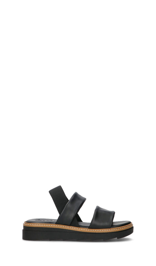A.ENNIE Sandalo donna nero in pelle