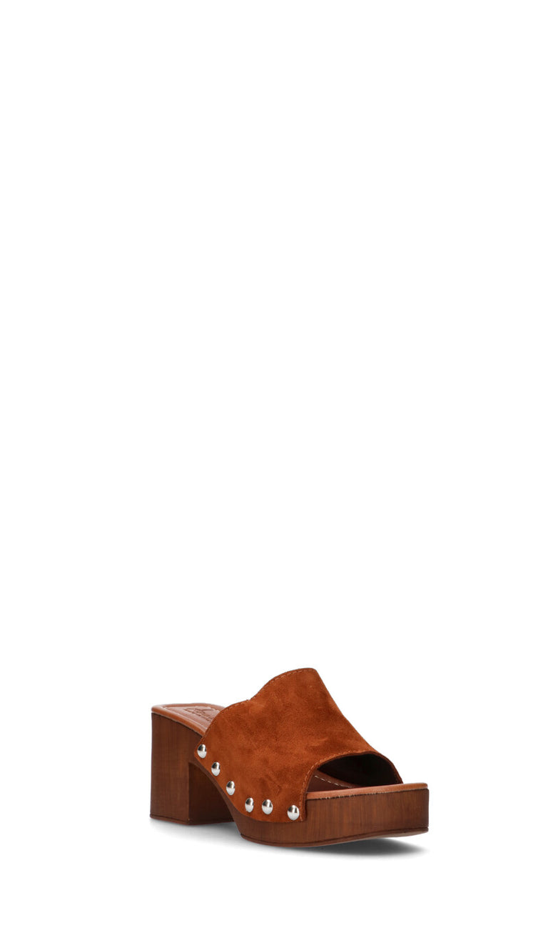 A.ENNIE Zoccolo donna marrone in suede