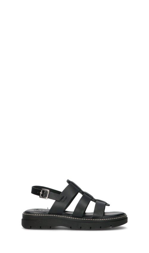 A.ENNIE Sandalo donna nero in pelle