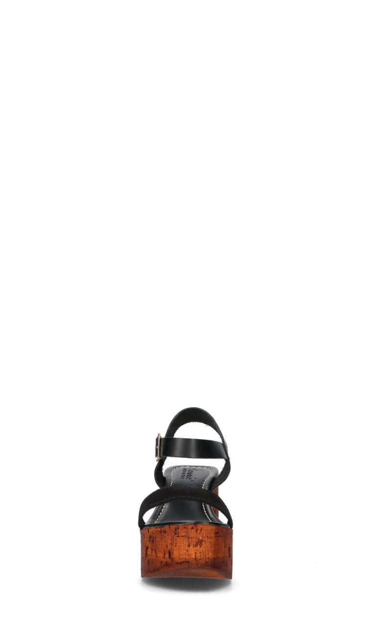 A.ENNIE Sandalo donna nero in pelle